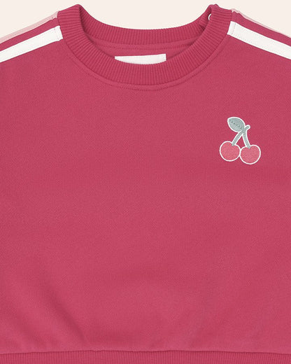 Cherry Racer Stripe Sweatshirt