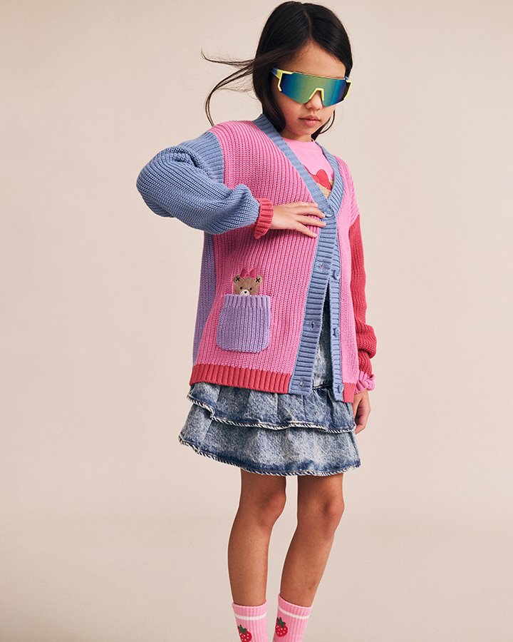 Colour Block Huxette Cardi