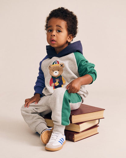 Colour Block Marle Splice Trackpant