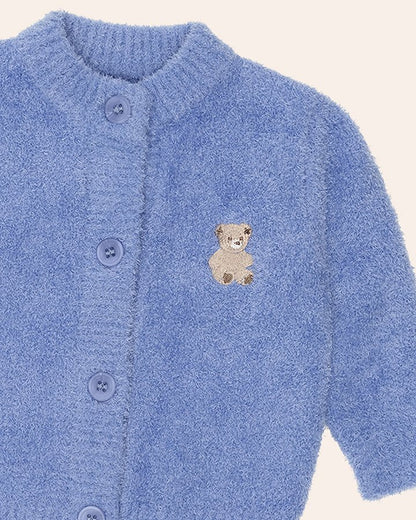 My First Hux Vintage Blue 4Pc Boucle Newborn Set