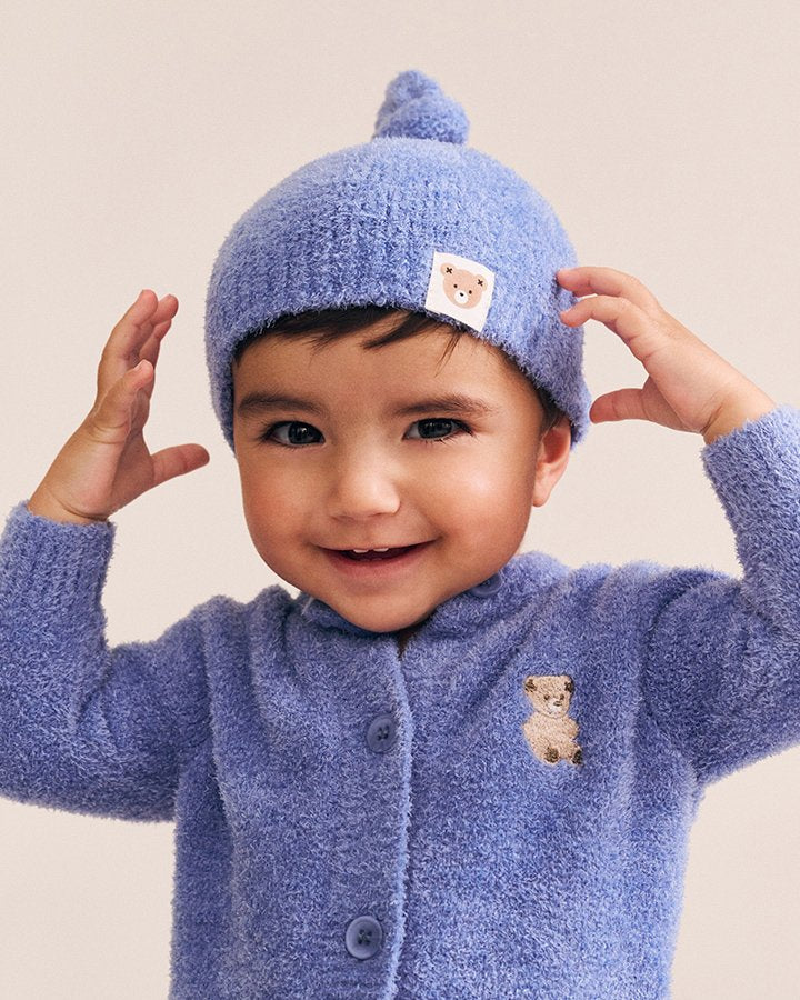 My First Hux Vintage Blue 4Pc Boucle Newborn Set