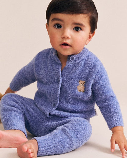 My First Hux Vintage Blue 4Pc Boucle Newborn Set