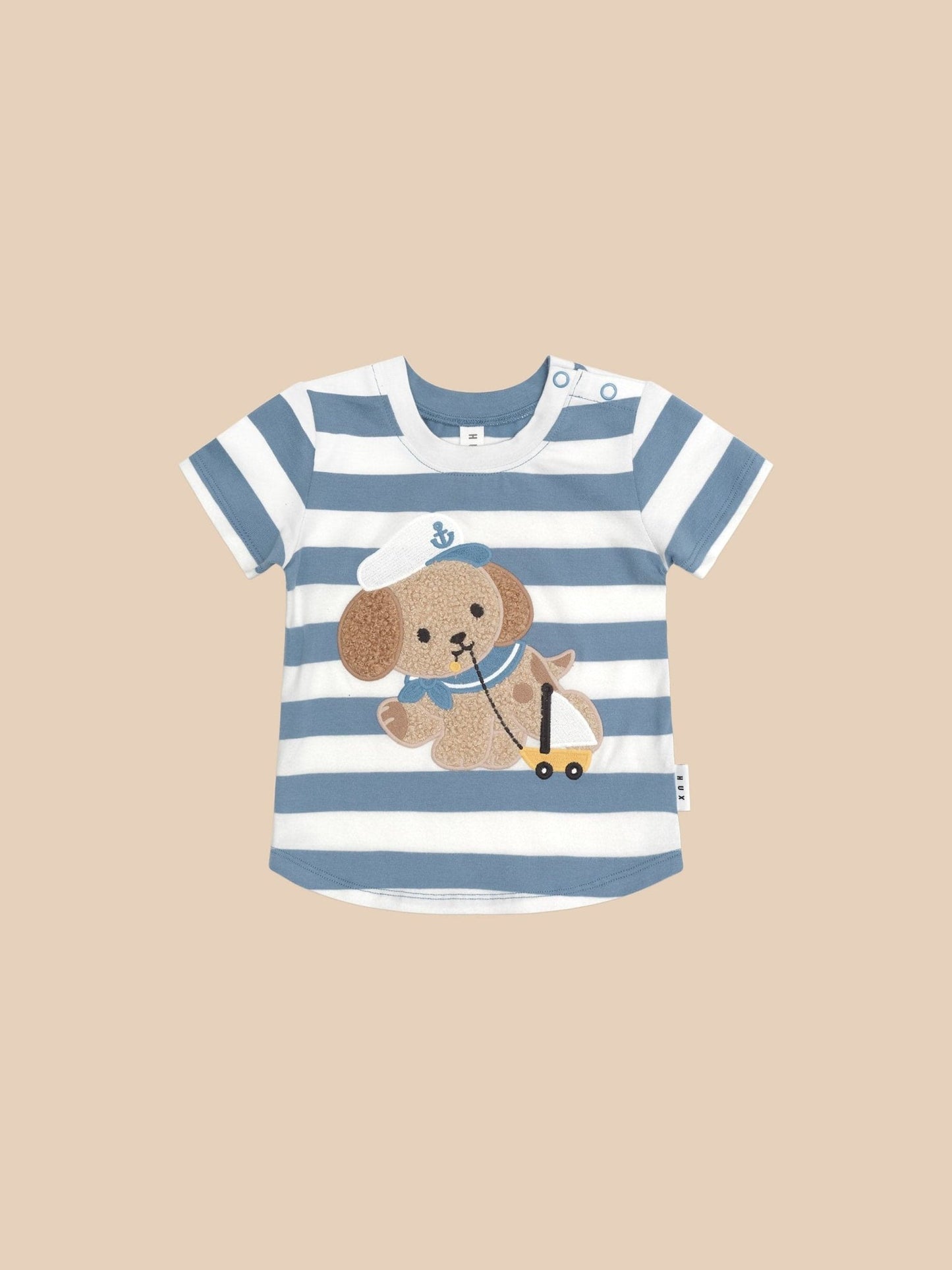 Huxbaby Sailor Pup Stripe T-shirt - Aster & Ruby