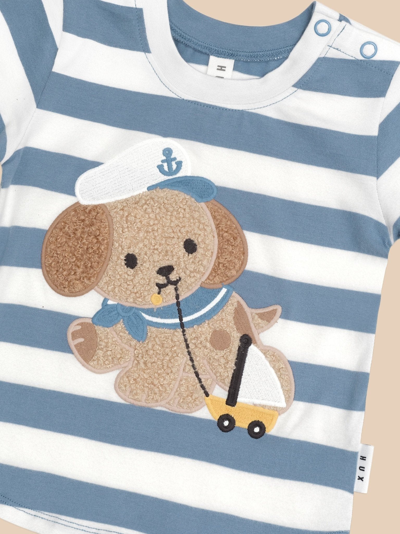 Huxbaby Sailor Pup Stripe T-shirt - Aster & Ruby