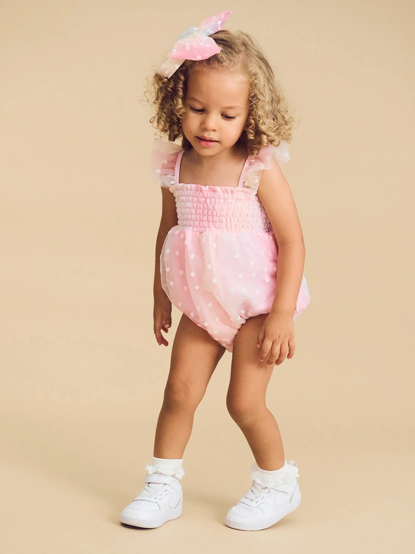 Huxbaby Sweetheart Frill Tulle Playsuit - Aster & Ruby