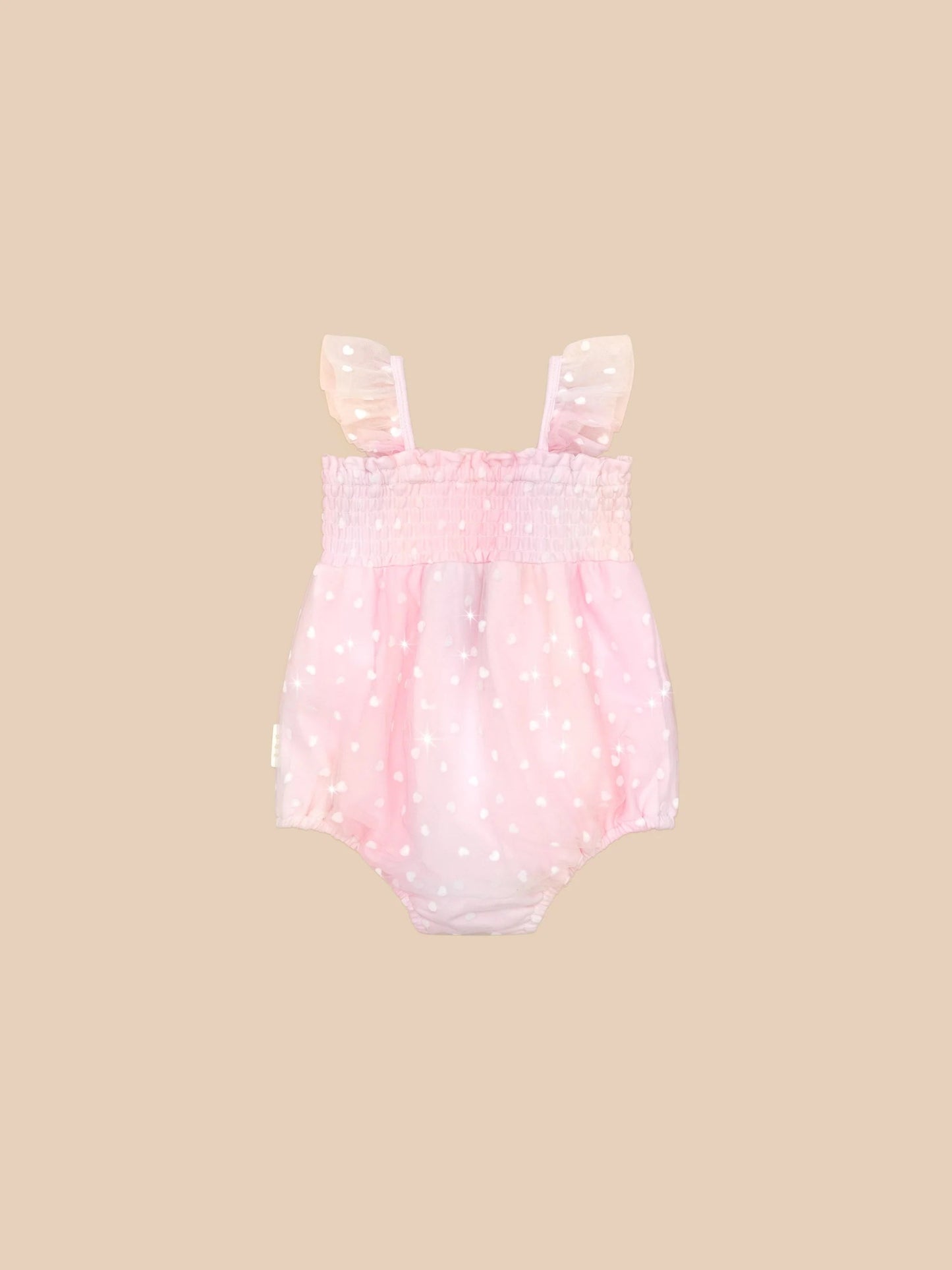 Huxbaby Sweetheart Frill Tulle Playsuit - Aster & Ruby