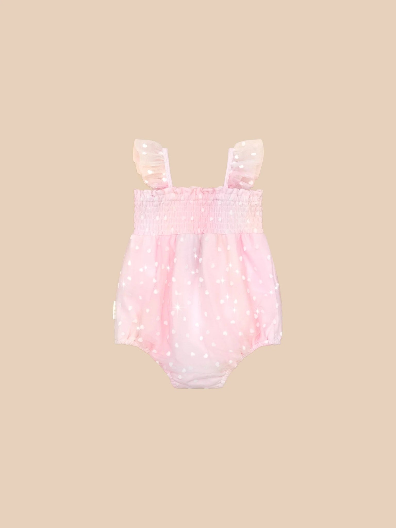 Huxbaby Sweetheart Frill Tulle Playsuit - Aster & Ruby