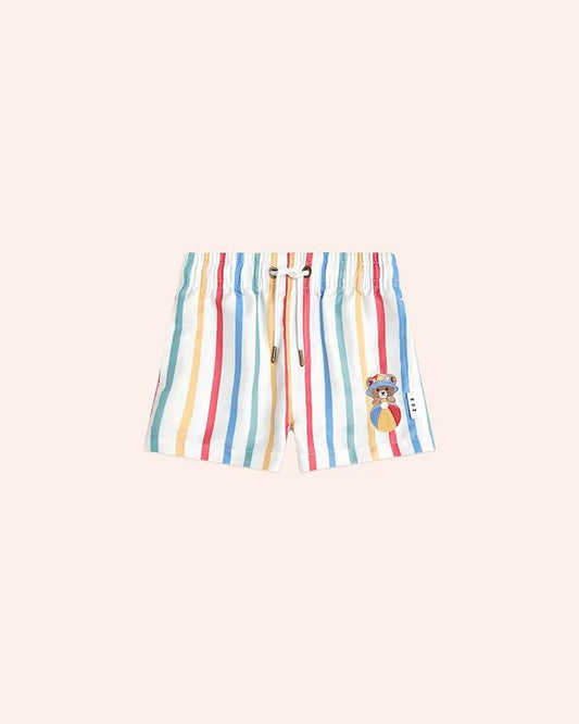 Huxbear Stripey Swim Shorts - Aster & Ruby