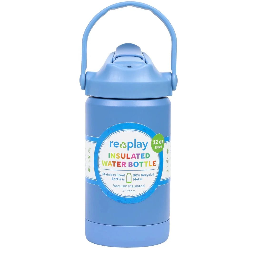 Insulated Water Bottle 355ml Denim - Aster & Ruby