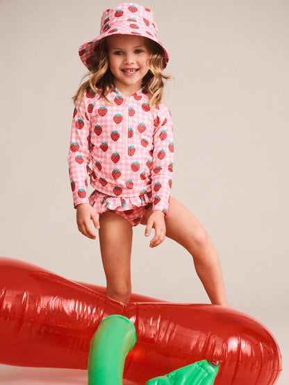 Strawberry Check 2 Piece Swim Set