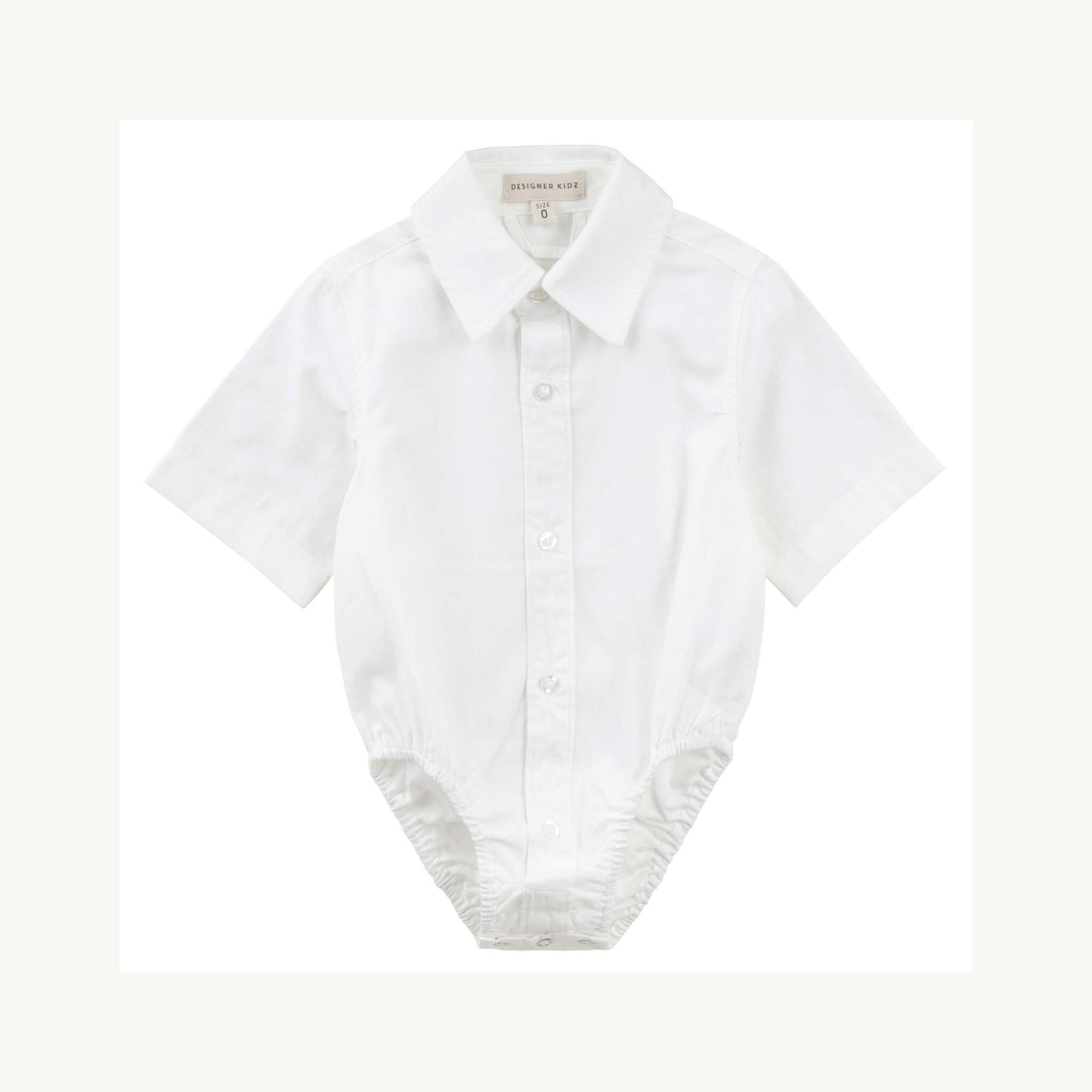 Jackson S/S Formal Romper - White – children's product by Designer Kidz | Aster & Ruby