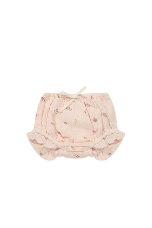 Jamie Kay Cotton Muslin Frill Bloomer - Meredith Morganite - Aster & Ruby