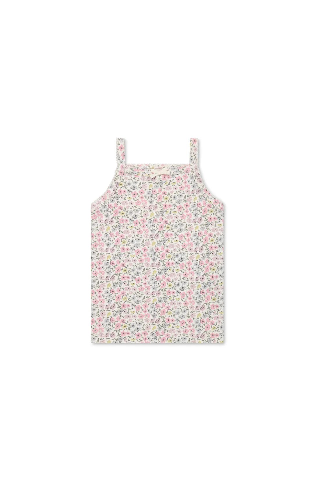 Jamie Kay Cotton Singlet - Fifi Mini Slightly Pink - Aster & Ruby