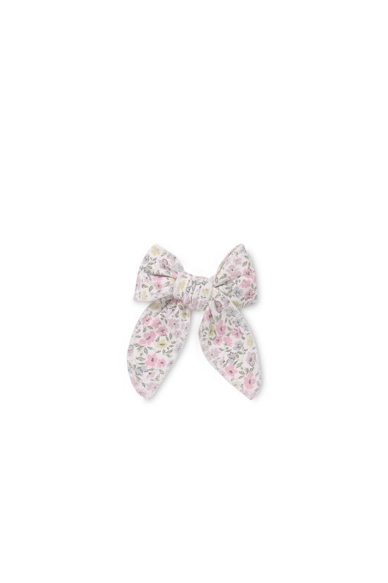 Jamie Kay Organic Cotton Bow - Fifi Mini Slightly Pink - Aster & Ruby