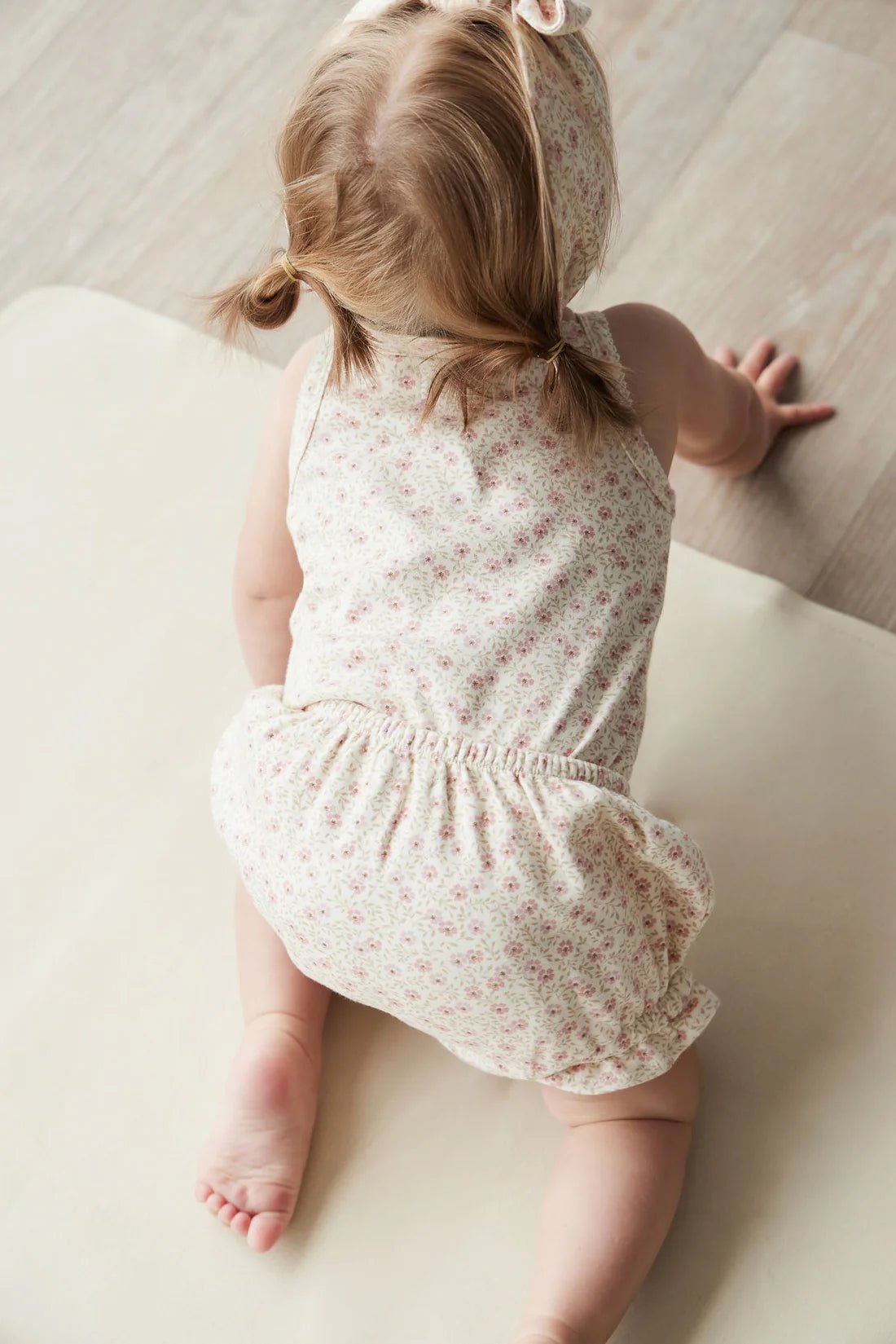 Jamie Kay Organic Cotton Bridget Singlet Bodysuit - Emmy Egret - Aster & Ruby