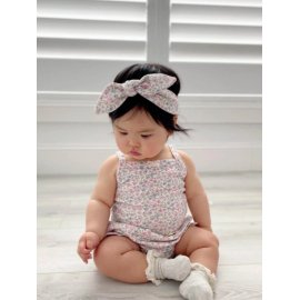 Jamie Kay Organic Cotton Headband - Fifi Mini Slightly Pink - Aster & Ruby