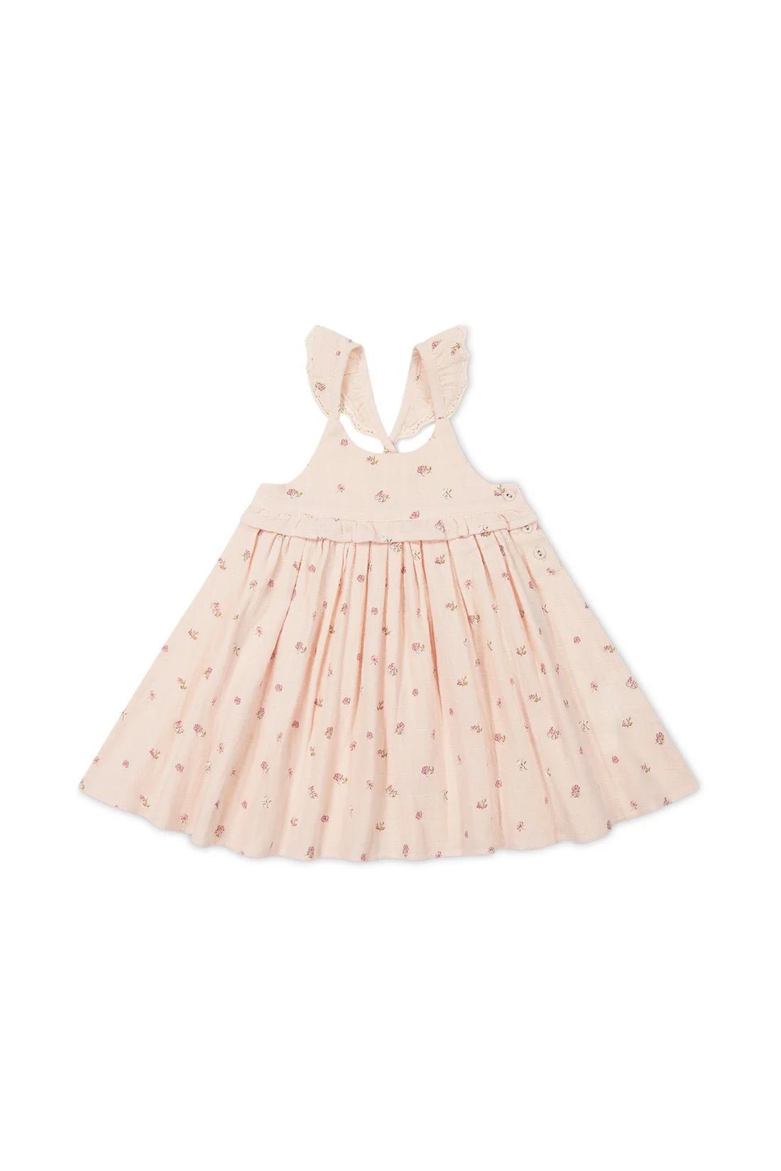 Jamie Kay Organic Cotton Muslin Lola Dress - Meredith Morganite - Aster & Ruby