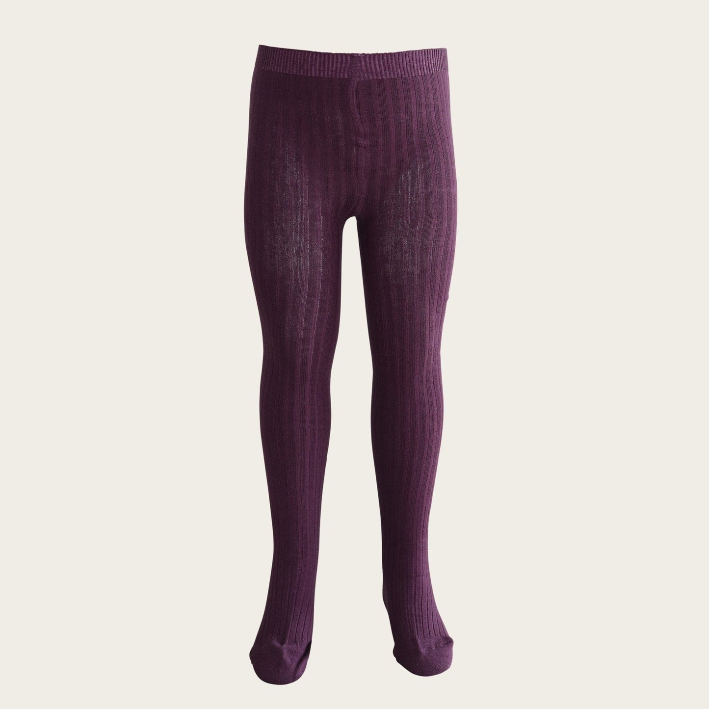 Jamie Kay Ribbed Tights Blackcurrant-Aster & Ruby