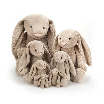 Jellycat Beige Bashful Bunny-Aster & Ruby