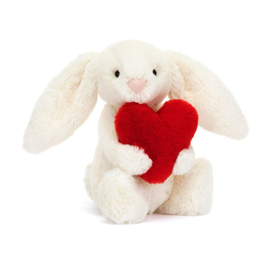 Jellycat Red Love Heart Bunny - Little - Aster & Ruby