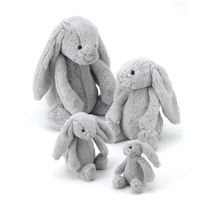 Jellycat Silver Bashful Bunny-Aster & Ruby