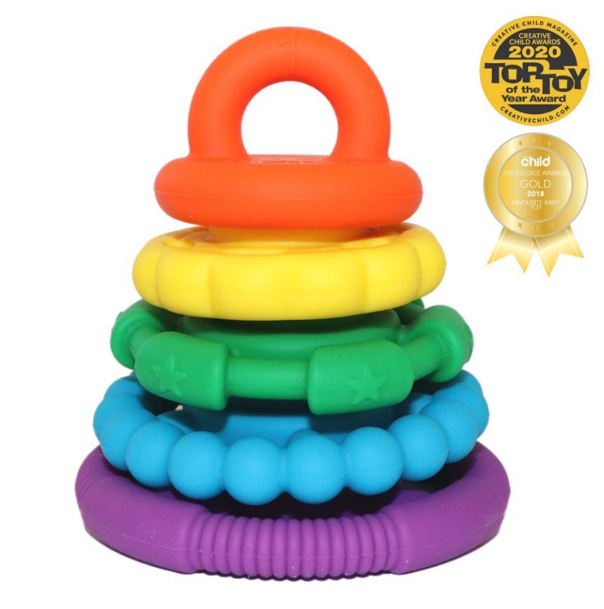 Jellystone Rainbow Stacker & Teether Bright-Aster & Ruby