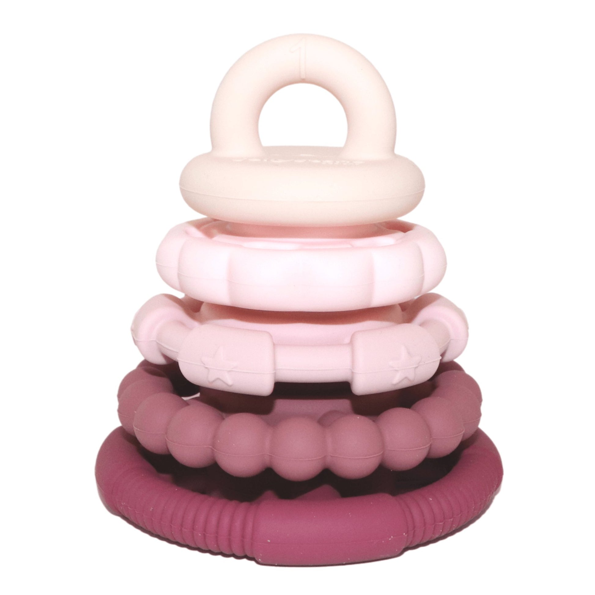 Jellystone Rainbow Stacker & Teether Dusty-Aster & Ruby