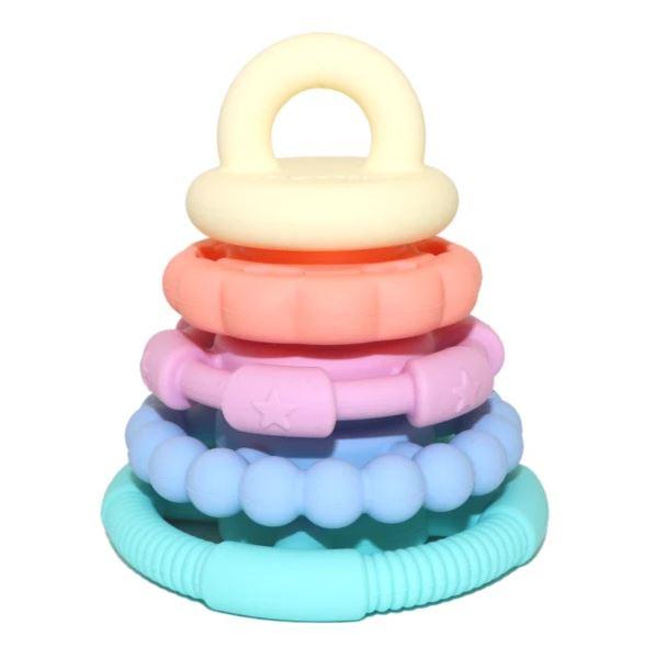 Jellystone Rainbow Stacker & Teether Pastel - Aster & Ruby