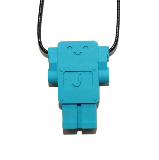 Jellystone Robot Chew Pendant Blue Hawaiian - Aster & Ruby