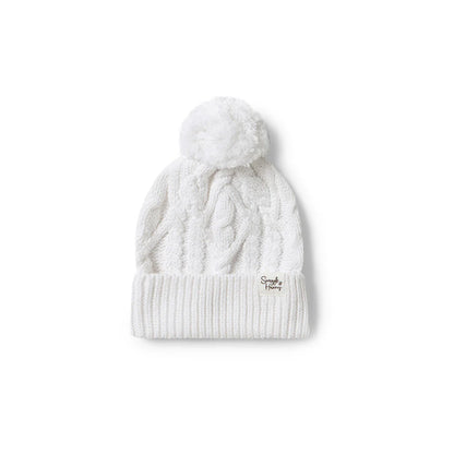 White Organic Baby Knit Beanie