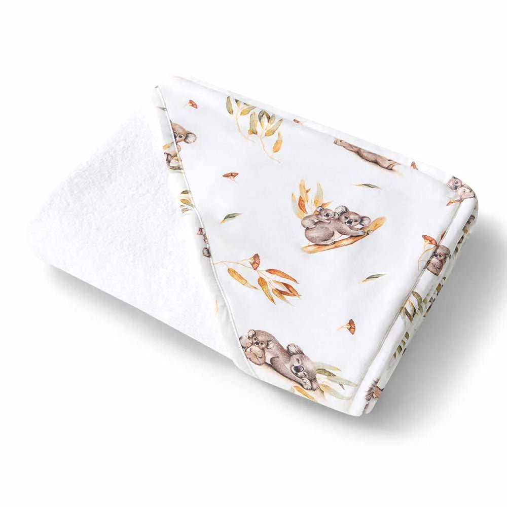 Koala Organic Hooded Baby Towel - Aster & Ruby