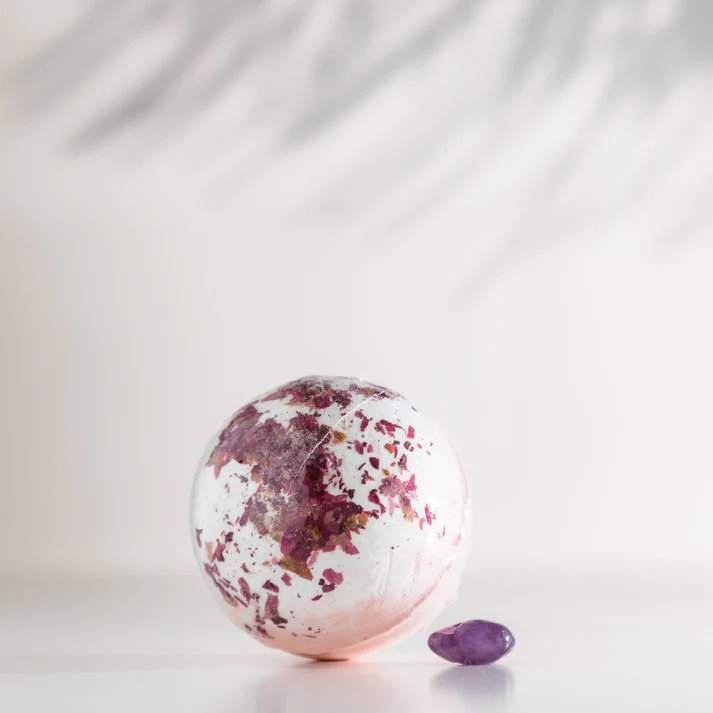 Laced With Kindness Bath Bomb Surprise Crystal-Aster & Ruby