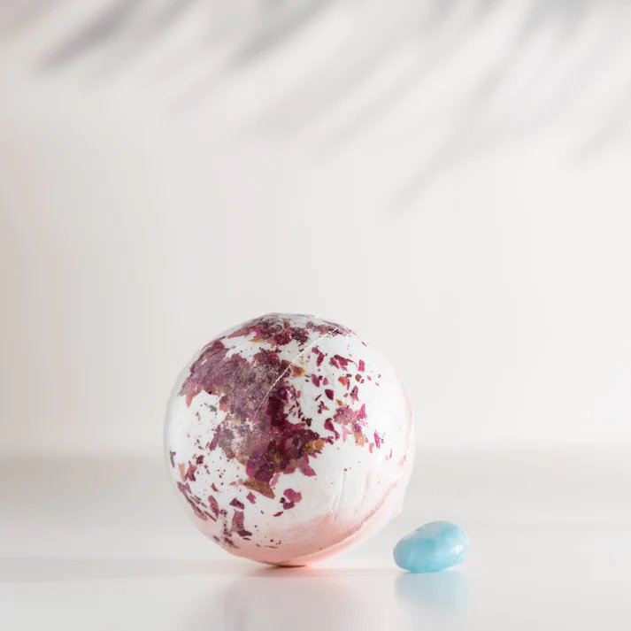 Laced With Kindness Bath Bomb Surprise Crystal-Aster & Ruby