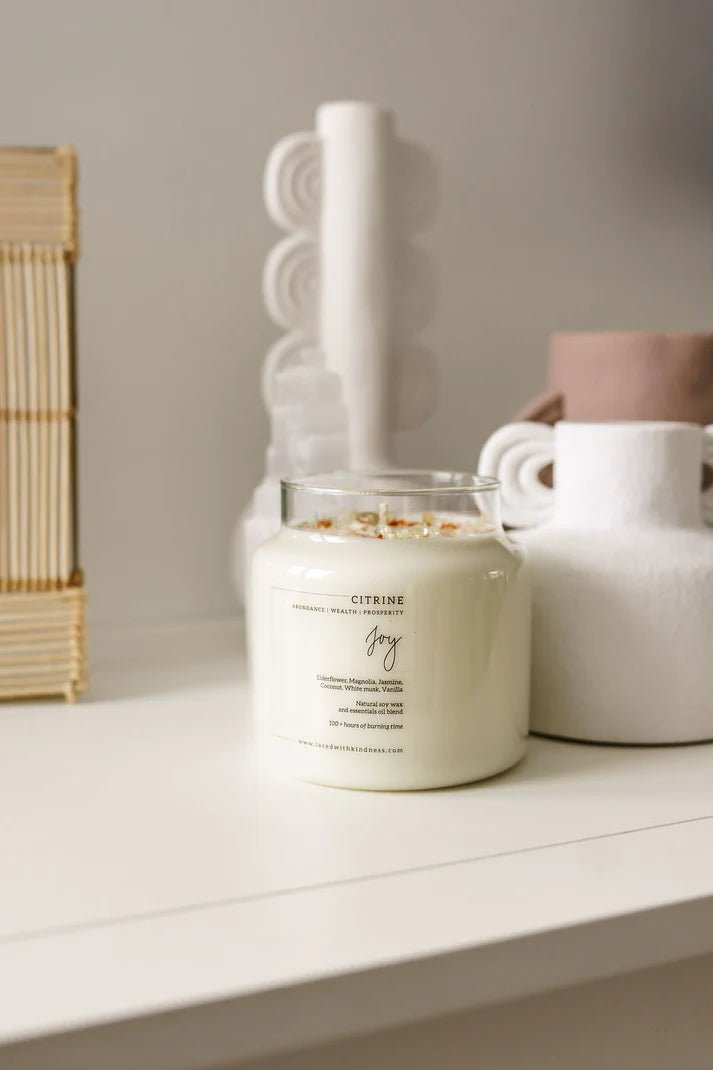 Laced With Kindness Candle - Joy - Aster & Ruby