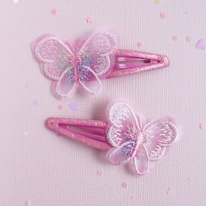 Lauren Hinkley Flutter by Butterfly Pink Clips-Aster & Ruby