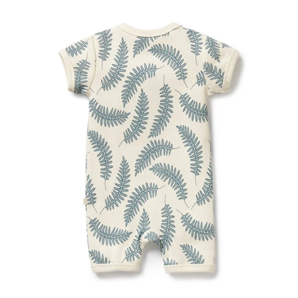 Little Fronds Organic Boyleg Zipsuit - Aster & Ruby