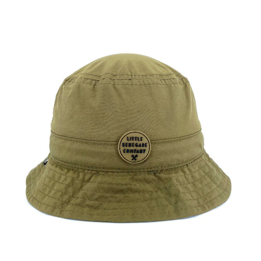 Little Renegade Olive Bucket Hat-Aster & Ruby