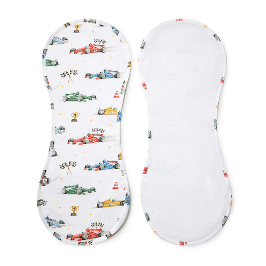 Little Racers Organic Cotton Burp Cloth