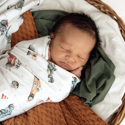 Little Racers Organic Jersey Wrap & Beanie Set