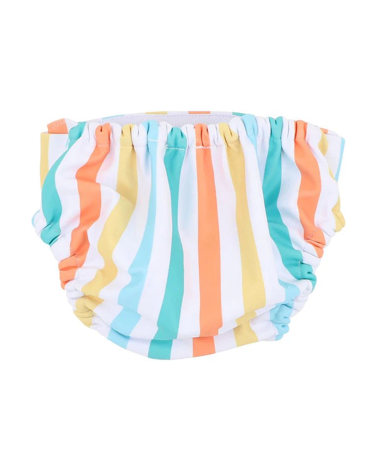 Luca Stripe Aqua Nappy - Aster & Ruby