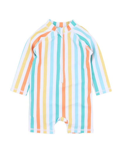 Luca Stripe Long Sleeve Rash Suit - Aster & Ruby