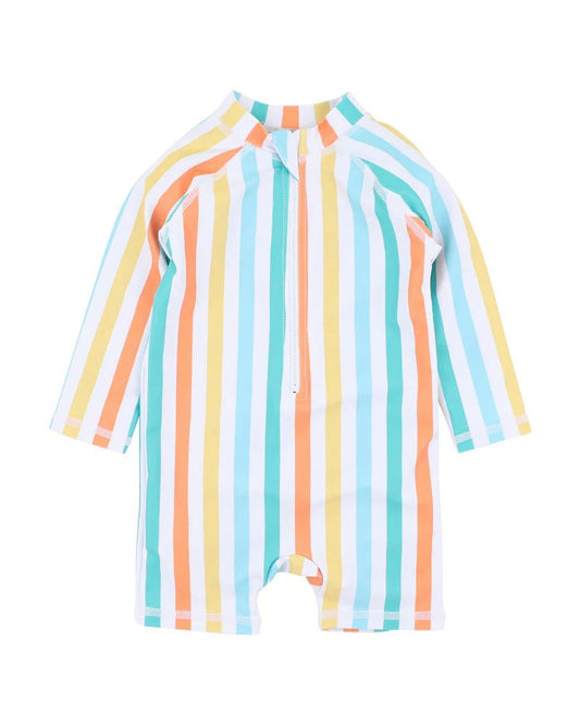 Luca Stripe Long Sleeve Rash Suit - Aster & Ruby
