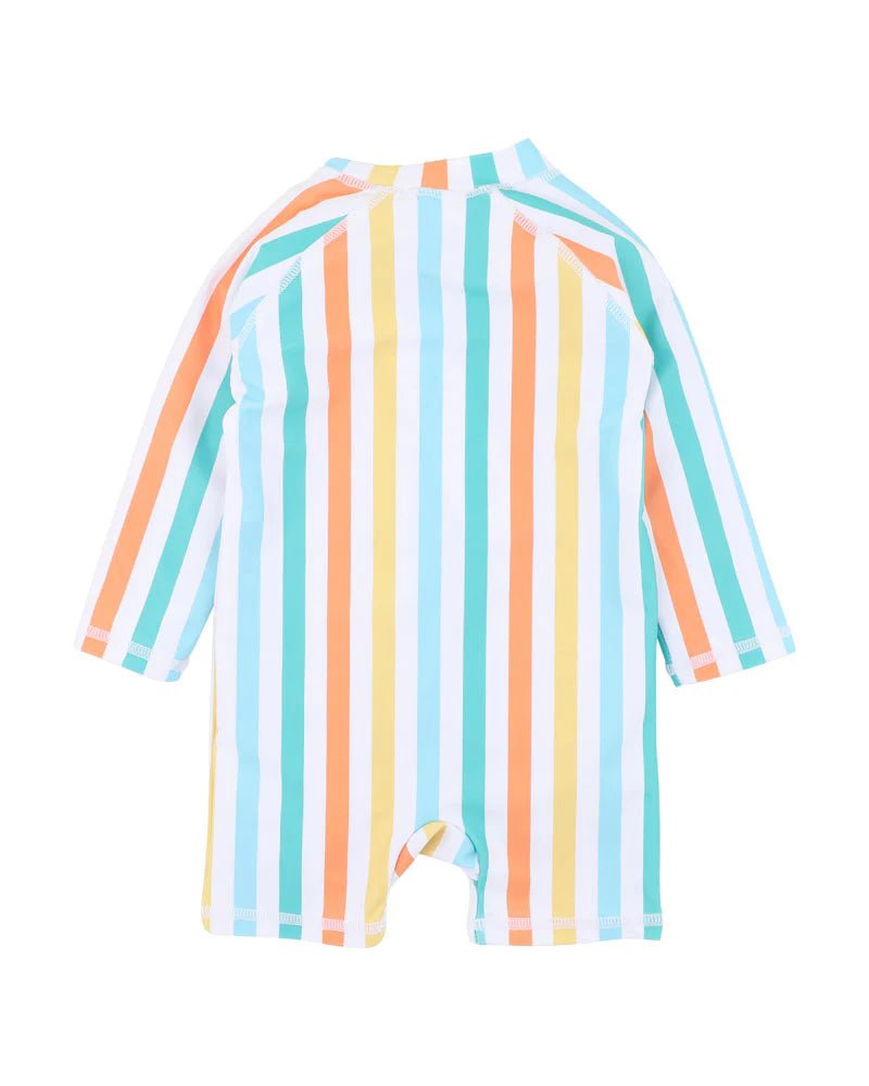 Luca Stripe Long Sleeve Rash Suit - Aster & Ruby
