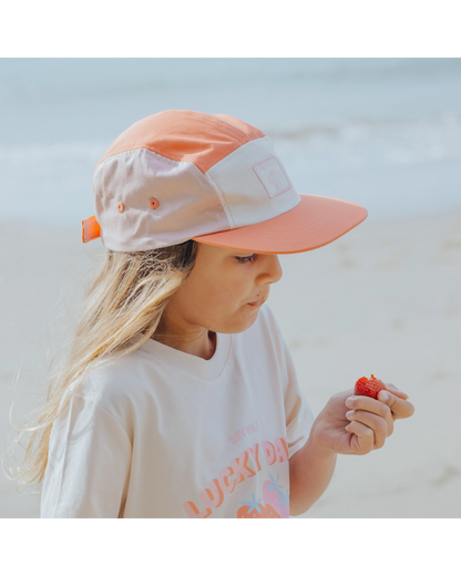 Lucky Cap Coral Colourblock - Aster & Ruby
