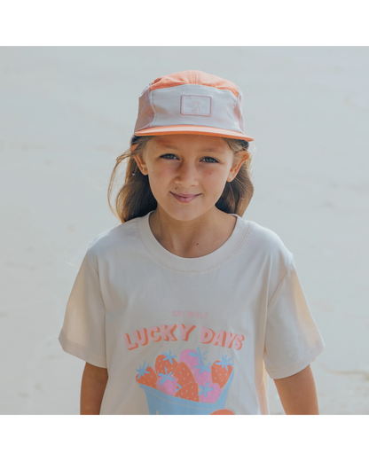 Lucky Cap Coral Colourblock - Aster & Ruby