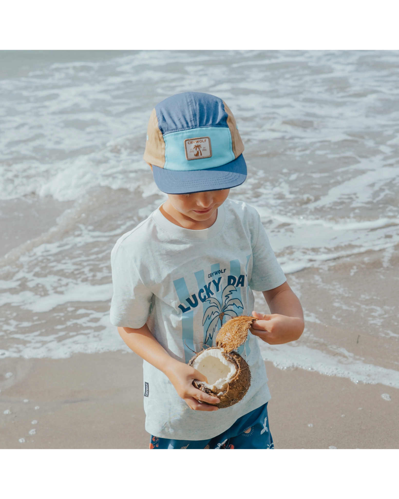 Lucky Cap Navy Colourblock - Aster & Ruby