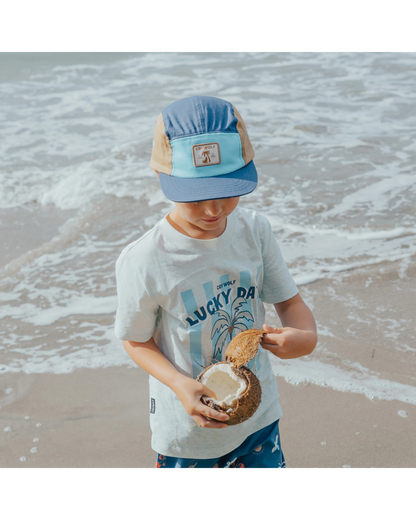 Lucky Cap Navy Colourblock - Aster & Ruby