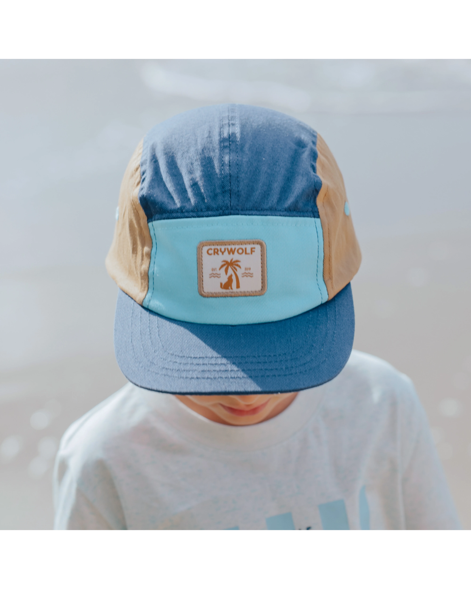 Lucky Cap Navy Colourblock - Aster & Ruby