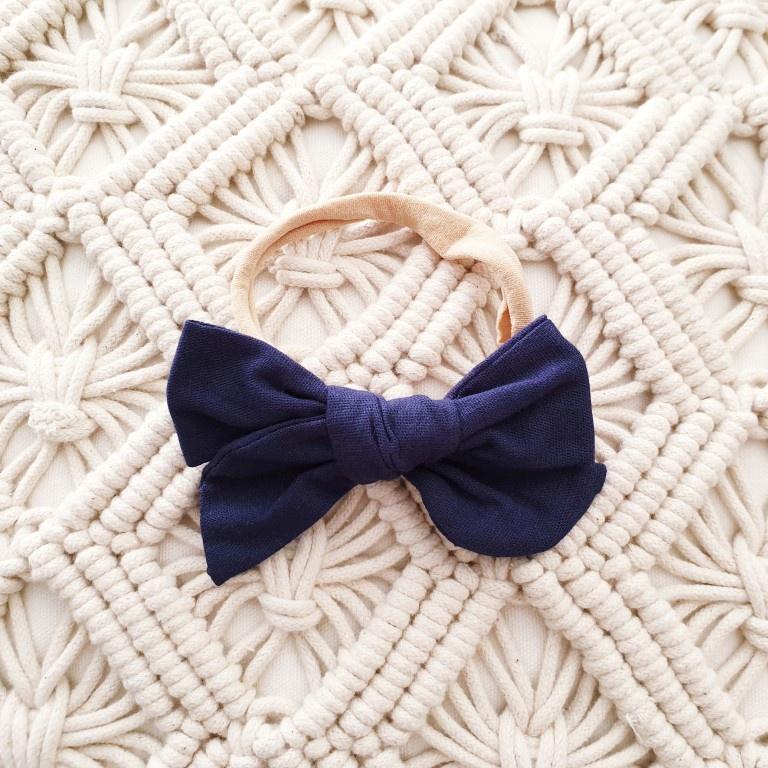 Lucy Headband Navy-Aster & Ruby