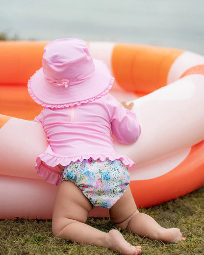 Lula Print Aqua Nappy - Aster & Ruby